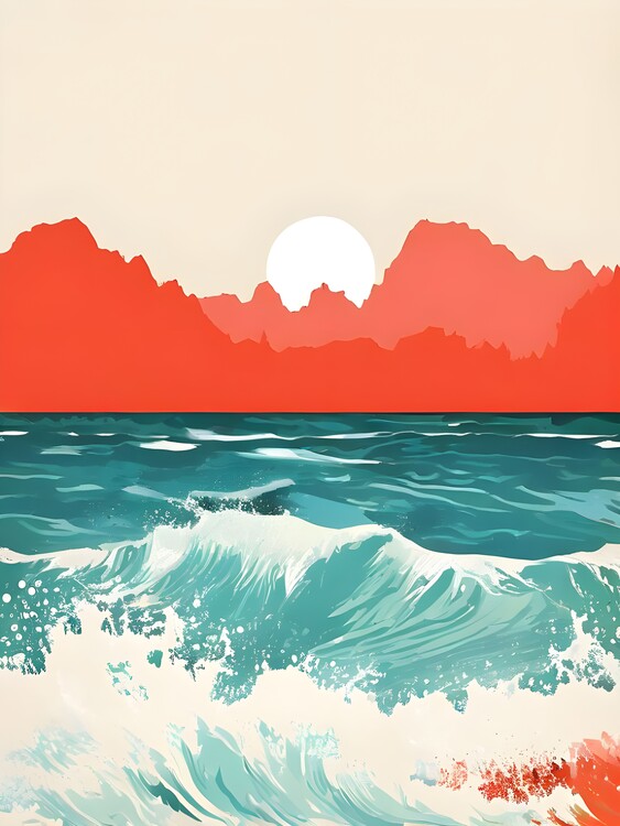 Poster Pixelated Paradise