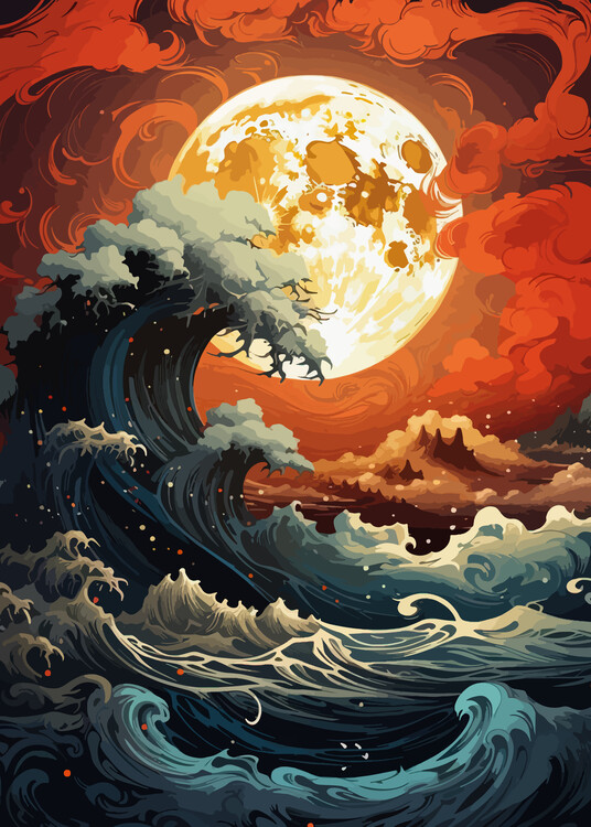 Plakát Japanese Scenery Art