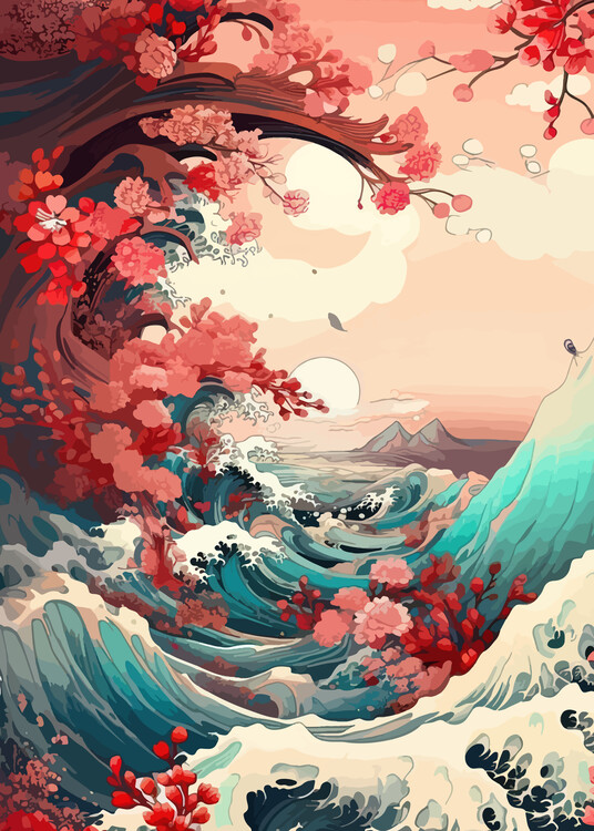 Plakát Japanese Scenery Art
