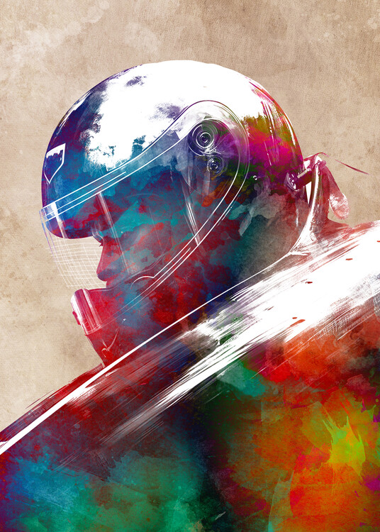 Levně Plakát, Obraz - Bobsleigh sport art, Justyna Jaszke, 30 × 40 cm