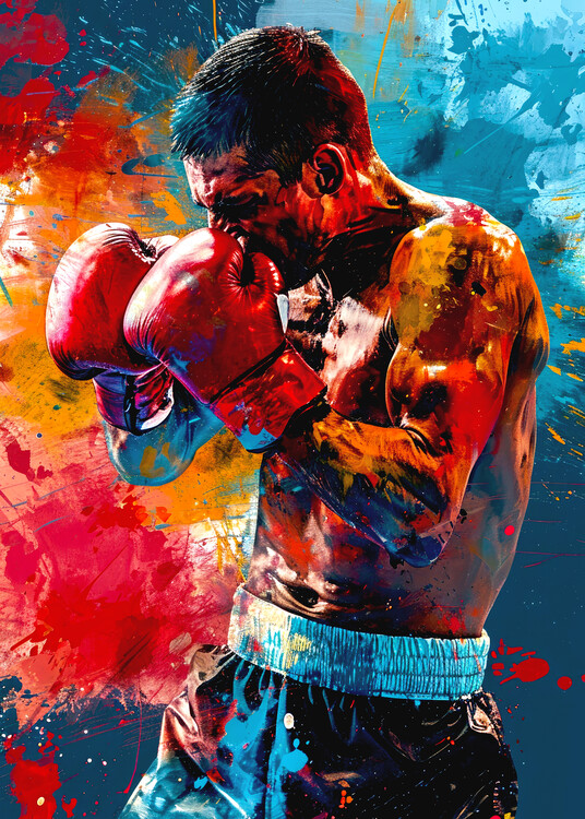 Canvas Print Sport Boxer 4