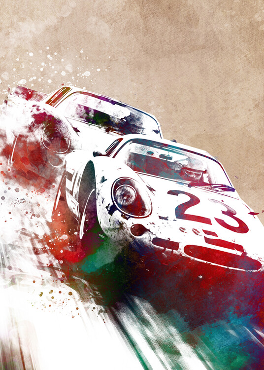 Картината върху платно Sport Car Racing