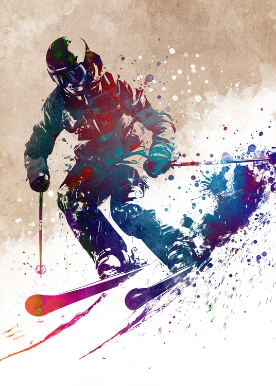 Poster Sport Skiing art
