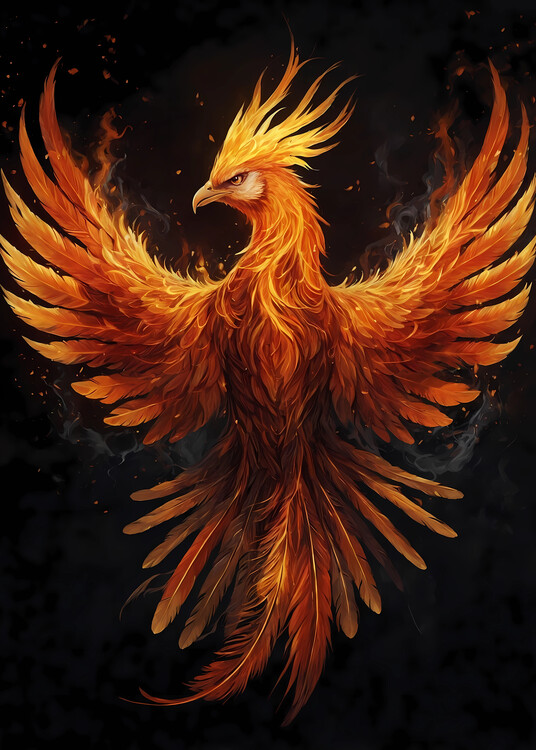 Poster Mystical Phoenix Bird