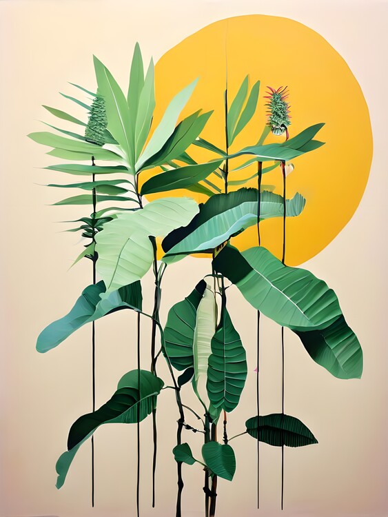 Poster Banana Leaves: A Lush Escape