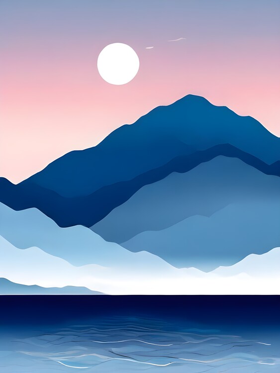 Poster Tranquil Mountain View