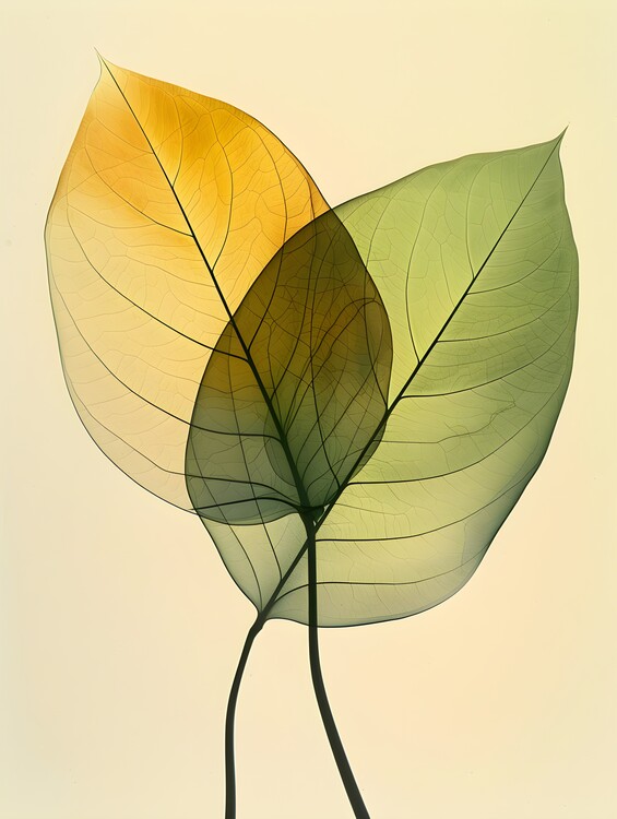 Poster Hugging leaves