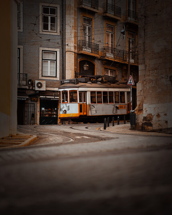 Poster Lisabon, Portugalsko, Električka