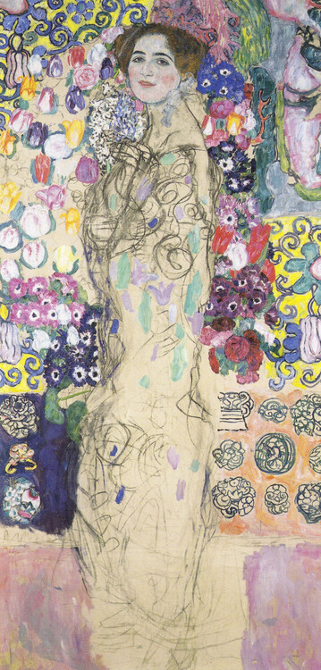 Levně Plakát, Obraz - Portrait of Ria Munk III, unfinished (1917–18), Gustav Klimt, 20 × 40 cm