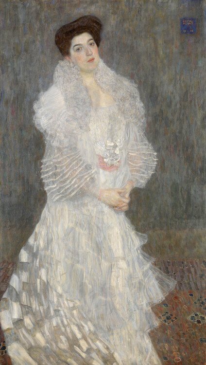 Levně Plakát, Obraz - Portrait of Hermine Gallia (1870-1936) 1904, Gustav Klimt, 22.2 × 40 cm