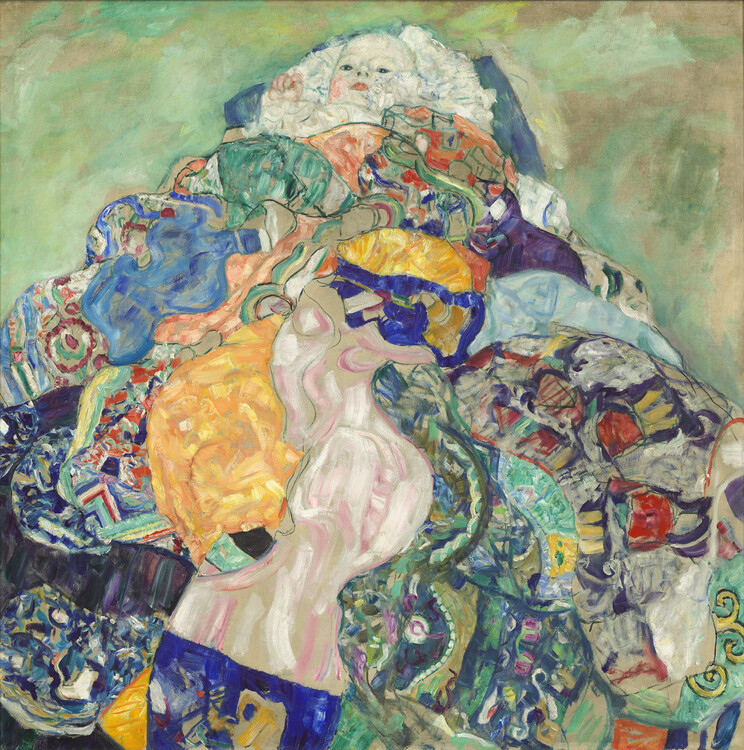 Levně Plakát, Obraz - Baby (1917–18), Gustav Klimt, 40 × 40 cm