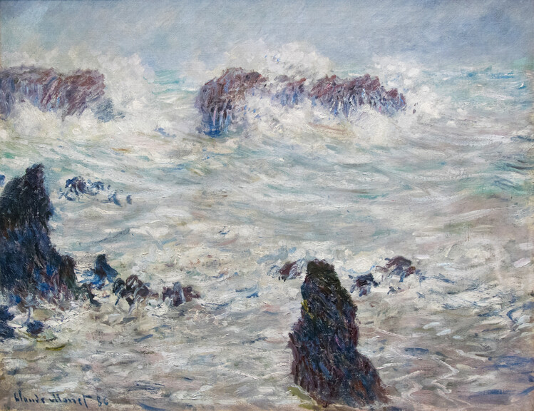 Плакат Storm / off the Coast of Belle-Ile (1886)