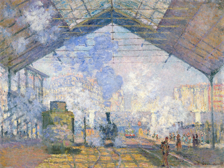 Canvas Print The Gare St. Lazare (1877)
