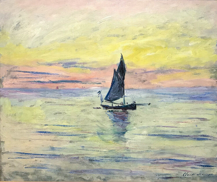 Poster The Sailing Boat, Evening Effect (1885)
