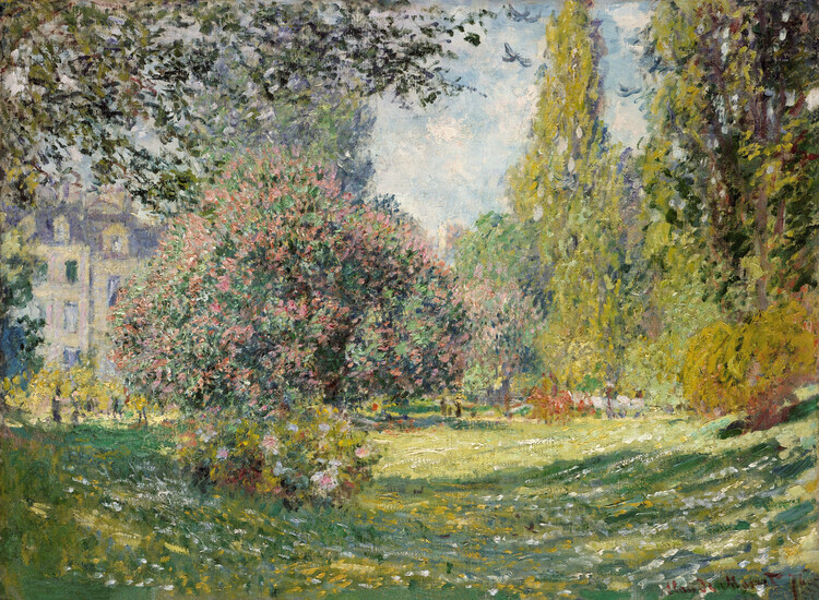 Canvas Print The Parc Monceau (1876)