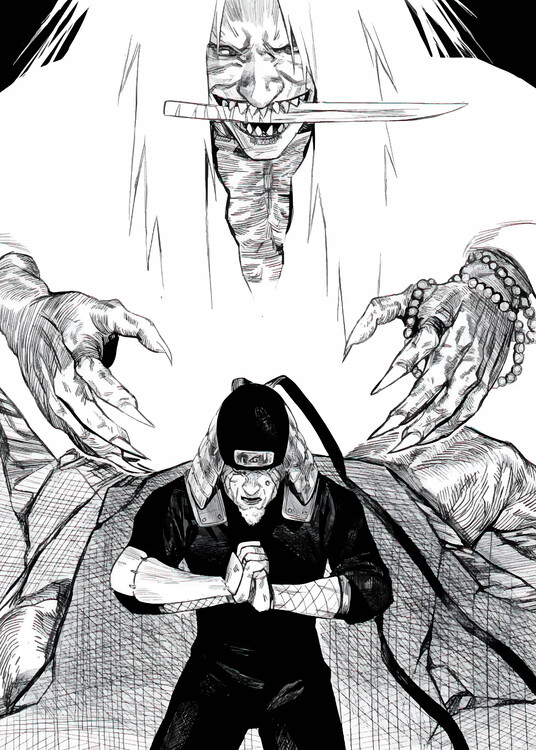 Canvas Print Naruto Shippuden : Hiruzen Sarutobi (Hokage 3)