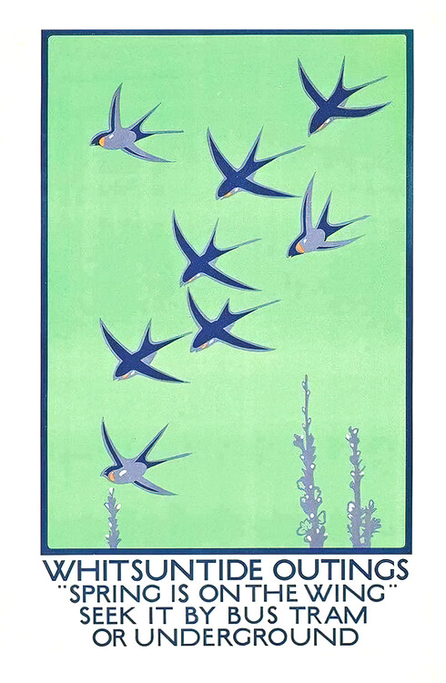 Plakát Whitsuntide Outings England 1921