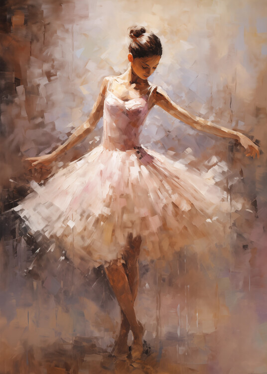 Плакат Ballerina Ballet Dancer Classical Painting