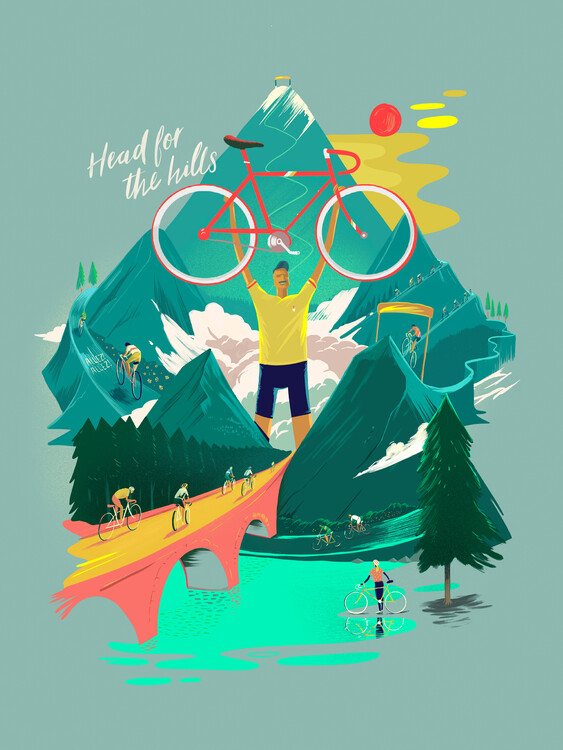 Canvas Print Head for the Hills