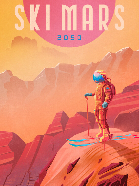 Canvas Print Ski Mars