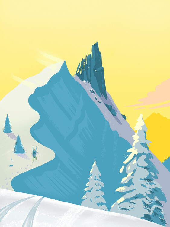 Canvas Print Virgin Powder