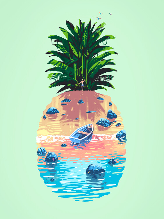 Принти на полотні Pineapple Island