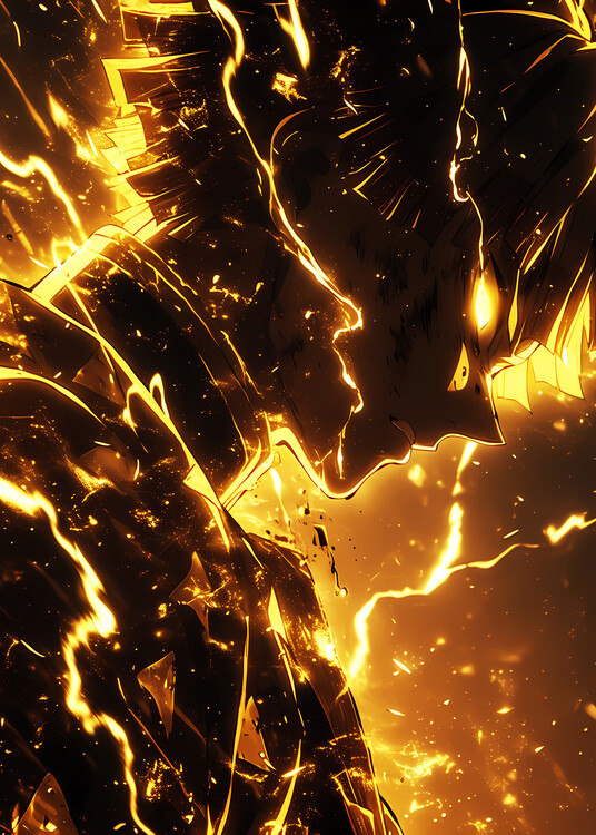 Poster Yellow Lightning