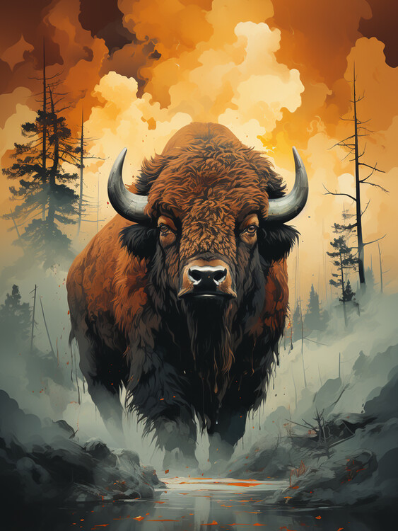 Poster Bison