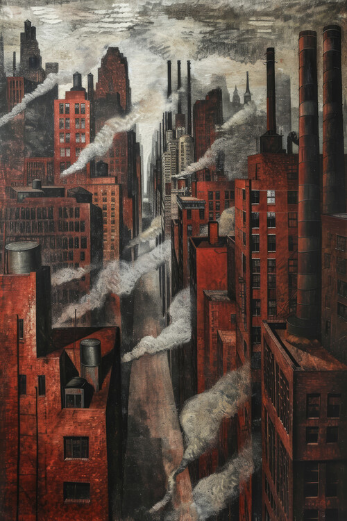 Плакат Industrial Dystopia