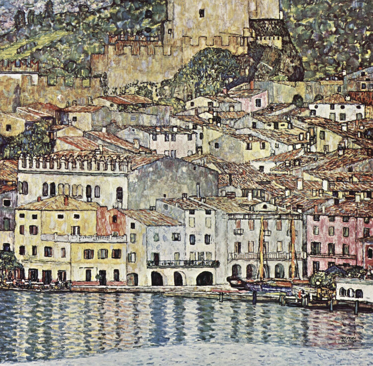 Canvas Print Malcesine at Lake Garda (1913)