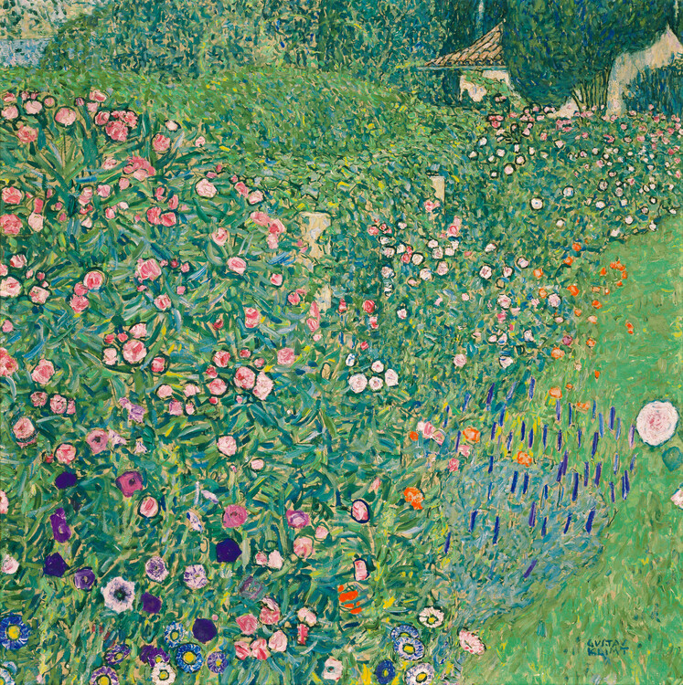 Levně Plakát, Obraz - Italian garden landscape, Gustav Klimt, 40 × 40 cm