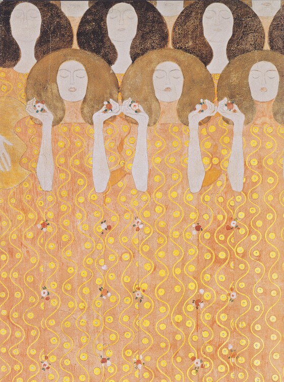 Levně Plakát, Obraz - Beethoven's frieze, Gustav Klimt, 30 × 40 cm