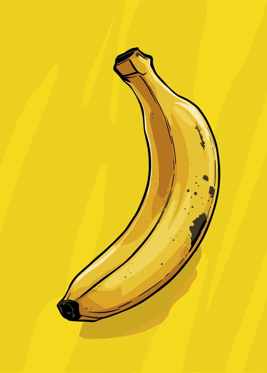 Poster Banana Illustration