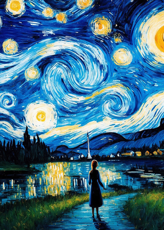 Poster Van Gogh the starry sky