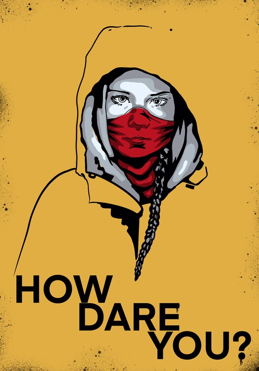Levně Plakát, Obraz - How Dare You?, Tomas Harstedt, 26.7 × 40 cm