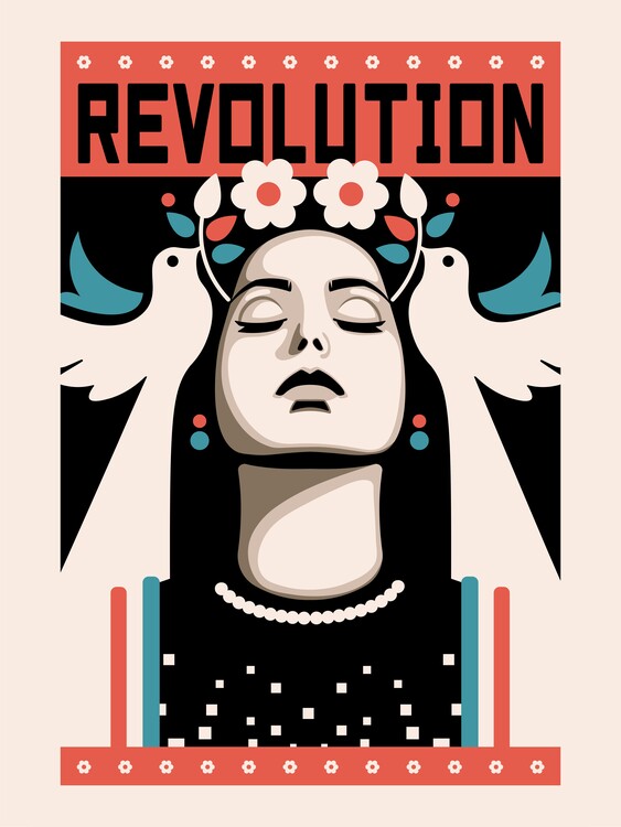 Canvas Print Revolution Activist Peace