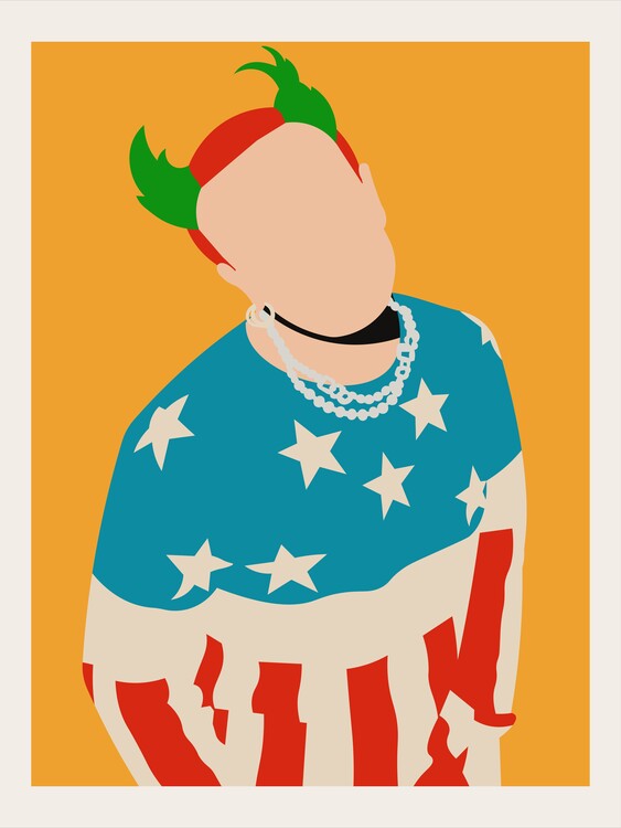 Poster Keith Flint Minimalist Pop Art