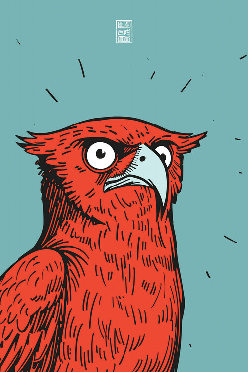 Poster Endangered Animals: The Angry Red Eagle