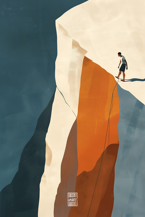 Poster Free Solo Hiking: Unique Solo Climbing Experience