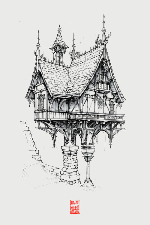 Poster Architecture: Medieval Structure