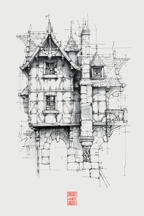 Poster Architecture: Medieval Structure