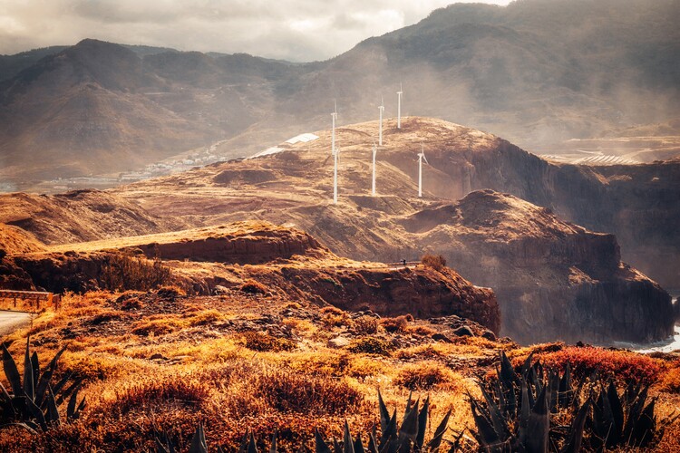 Плакат Berglandschaft auf Madeira Portugal