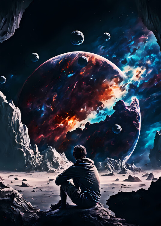 Poster Watching cosmos