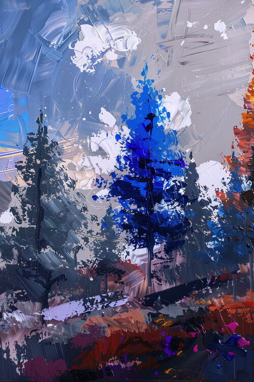 Poster Beautiful Forest Landscape
