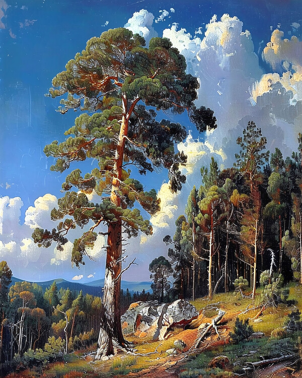 Αφίσα Landscape with Rocky Coastline, canvas wall frame