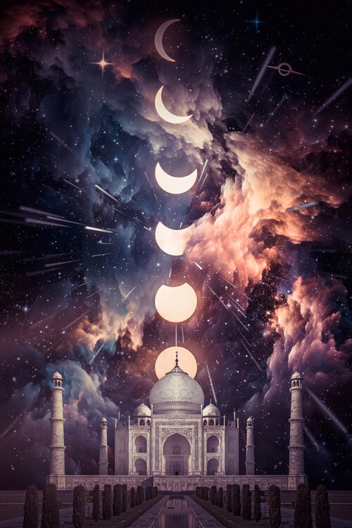 Poster Taj Mahal, india's palace of love