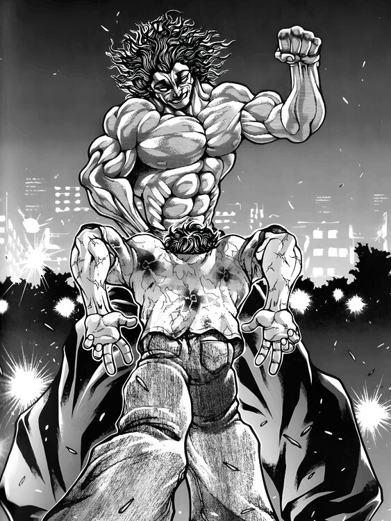 Poster Baki vs Yujiro