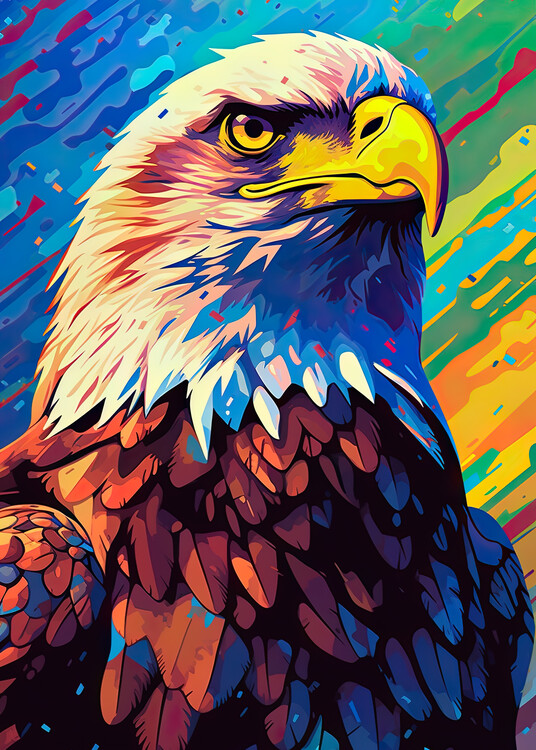 Poster Eagle Pop Art