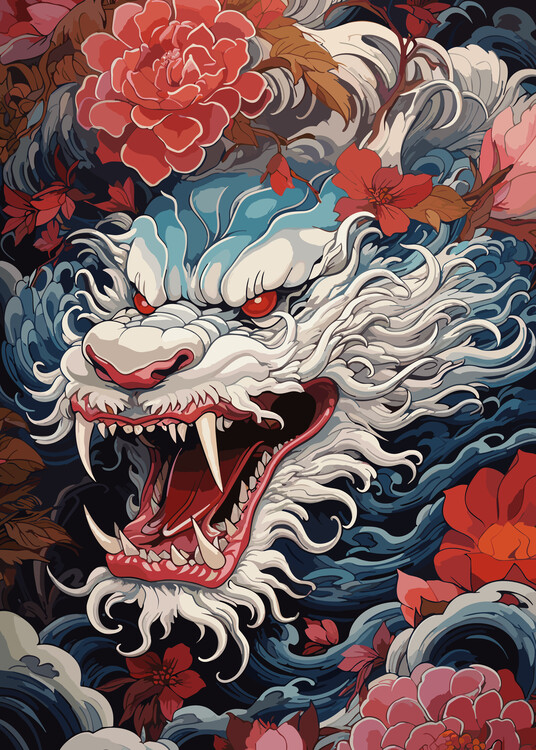 Poster Japanese Dragon