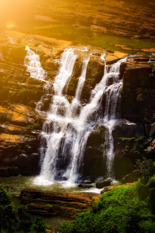 Poster Wasserfall Sri Lanka